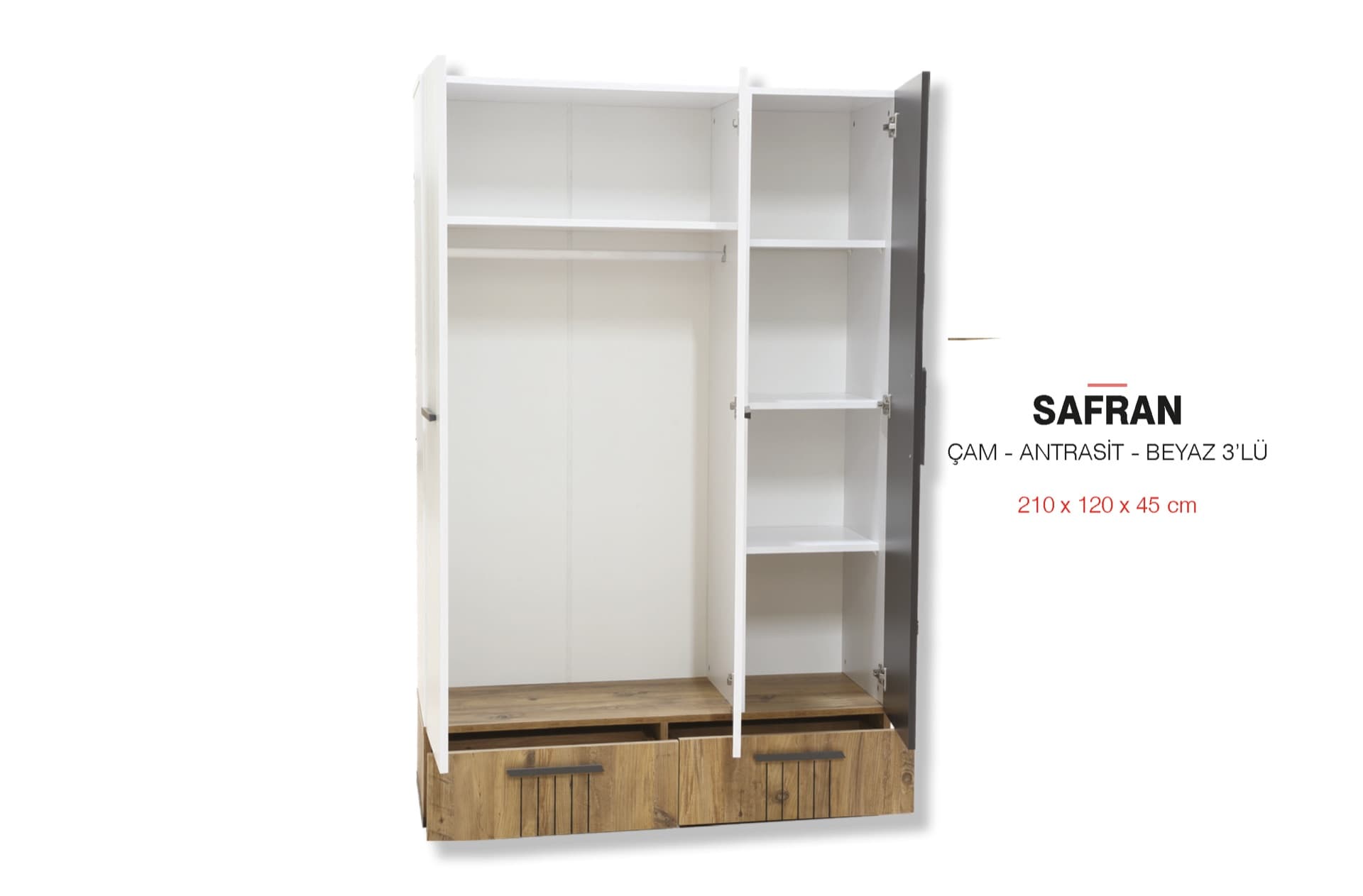 Safran 3lü Dolap — görsel 2